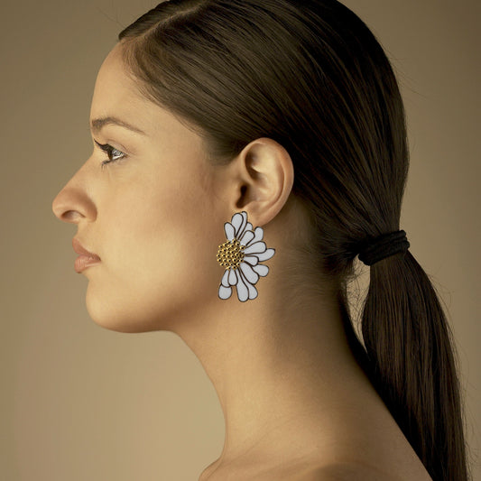 Boucles d oreilles coquelicots